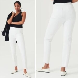 SPANX Classic White Straight Leg Pants